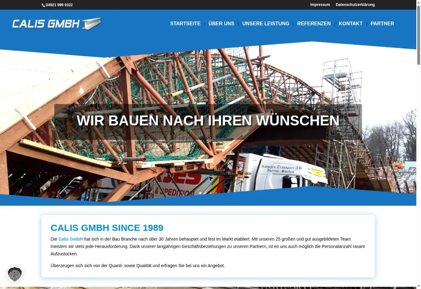 Startseite von Calis GmbH